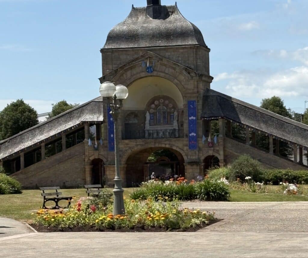 Scala Sancta at Sainte-Anne-d’Auray. The monument is a grand Neo-Renaissance portico built of grey granite